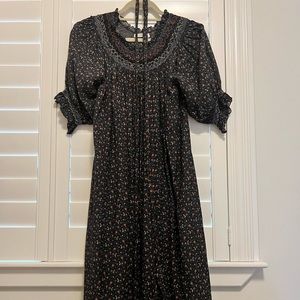 Doen embroidered prairie dress